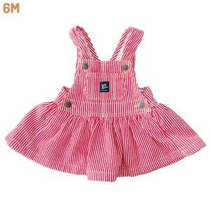 OshKosh Red Railroad Stripe Jumper Dress